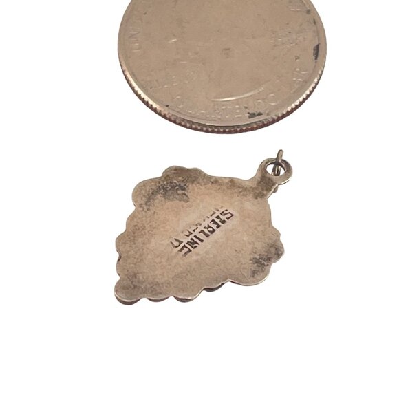 Vintage Sterling Silver & Red OnyxTribal Mask Pendant Necklace - Picture 7 of 7